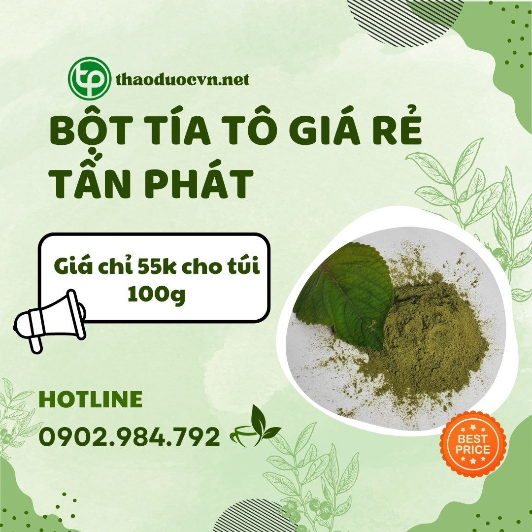 Mau bột tía tô giá rẻ tại HCM