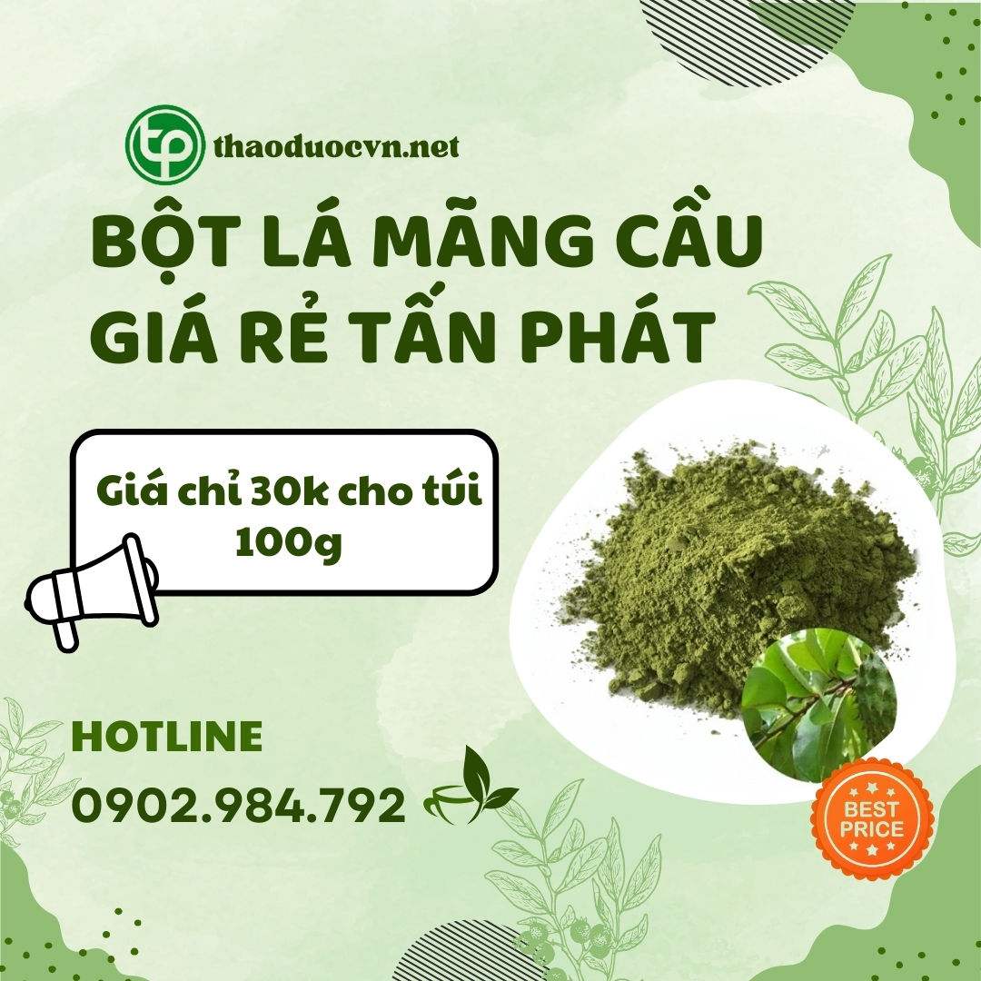 Sản phẩm bột lá mãng cầu giá rẻ tại HCM