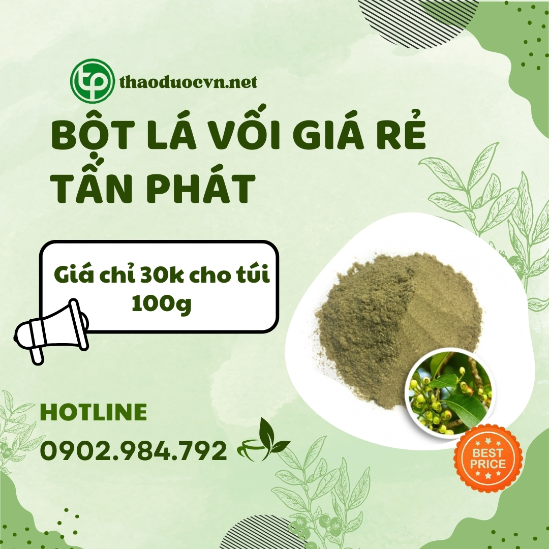 Mau bột lá vối giá rẻ tại HCM