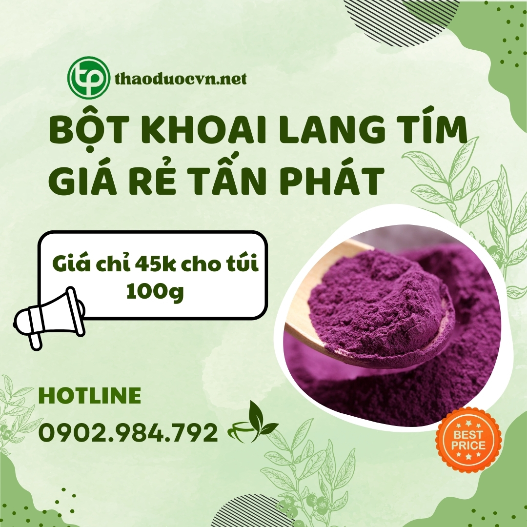 Sản phẩm bột khoai lang tím giá rẻ tại HCM
