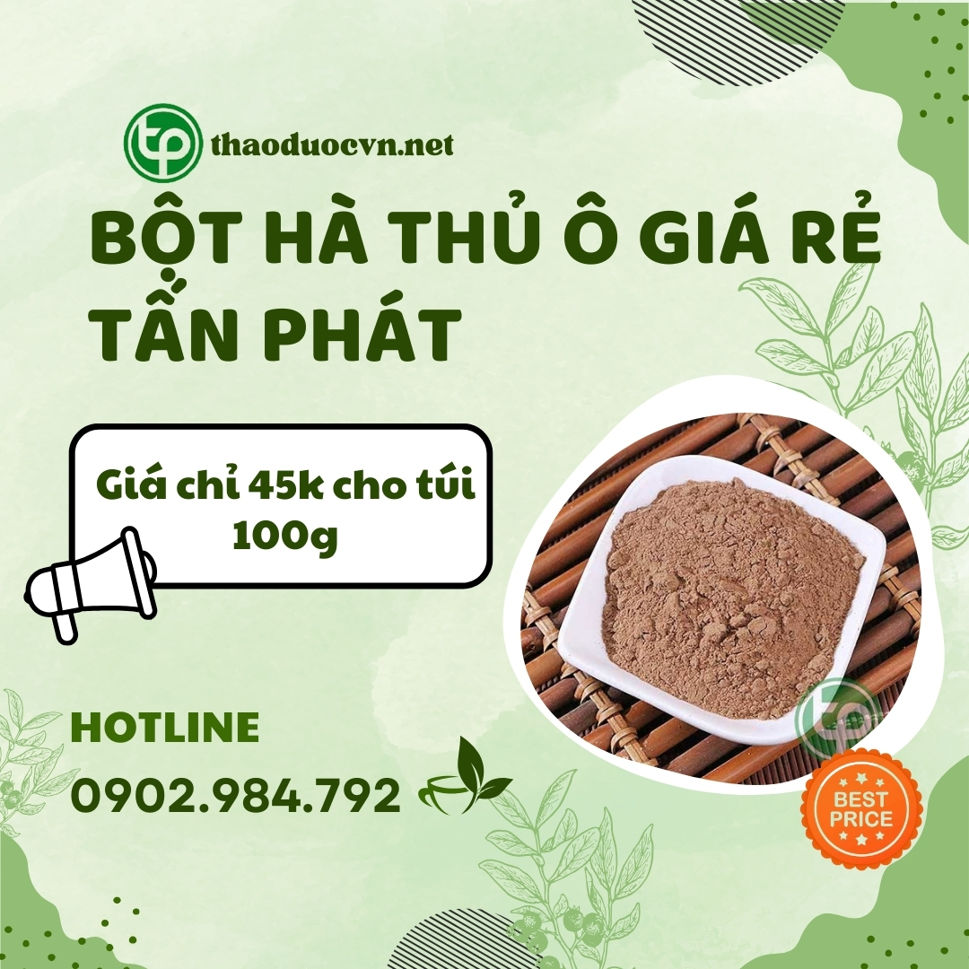 Sản phẩm bột hà thủ ô giá rẻ tại HCM