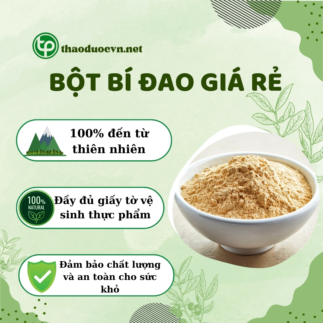 Cam kết khi mua bột bí đao giá rẻ tại Tấn Phát