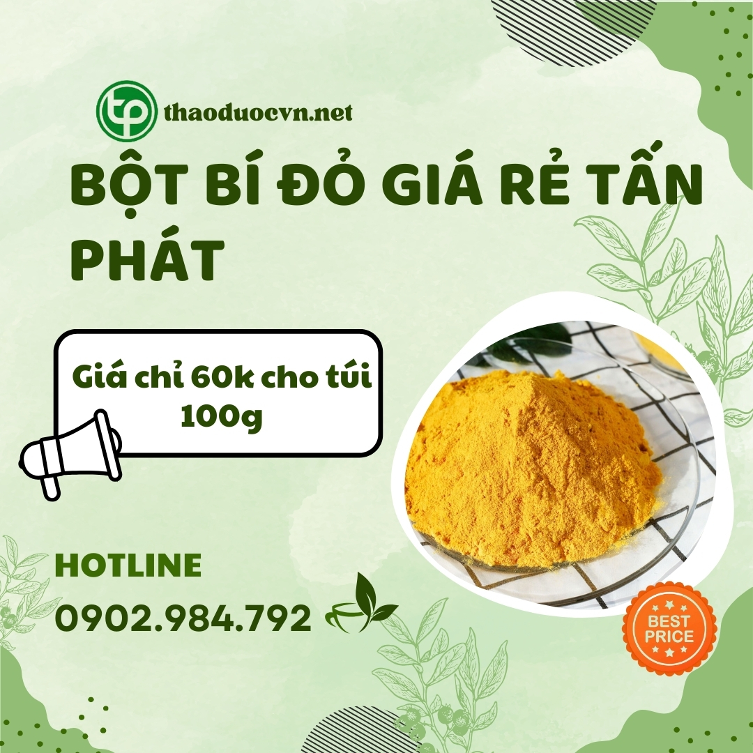 Mua bột bí đỏ giá rẻ tại HCM