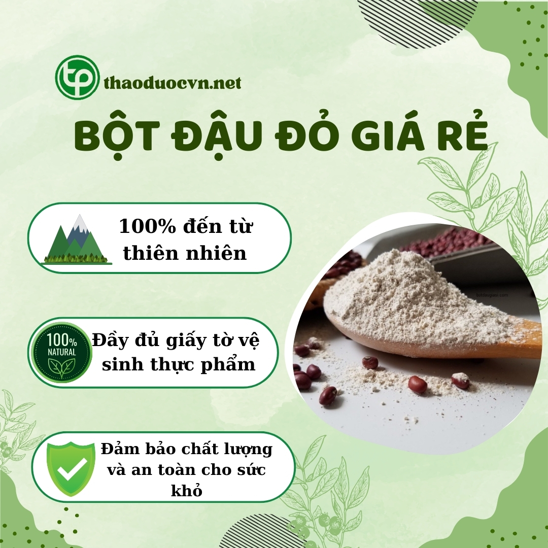 Chính sách ưu đãi khi mua bột đậu đỏ giá rẻ Tấn Phát