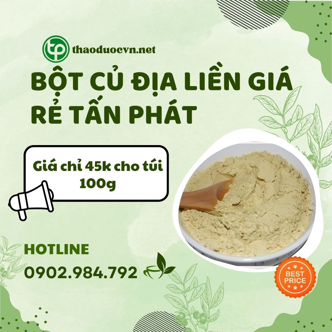 Nơi bán bột củ địa liền giá rẻ tại HCM