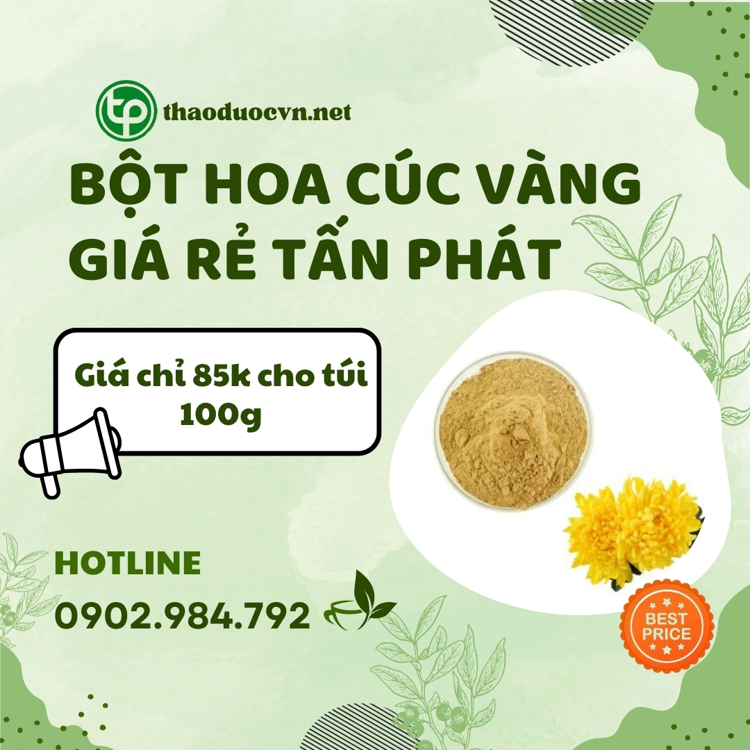 Nơi bán bột hoa cúc vàng giá rẻ tại HCM