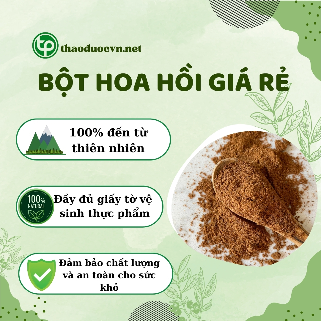 Tấn Phát là địa chỉ bán bột hoa hồi giá rẻ tại TP.HCM
