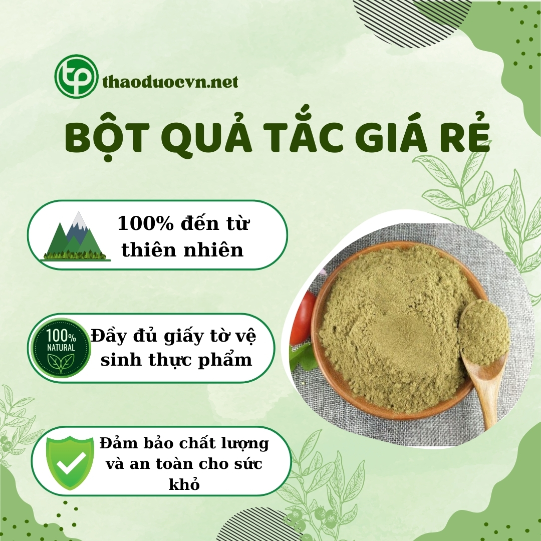 Cam kết khi mua bột quả tắc giá rẻ tại Tấn Phát