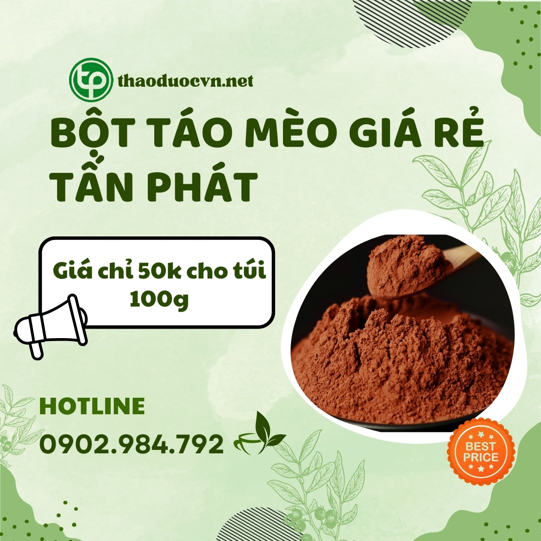 Mua bột táo mèo giá rẻ tại HCM