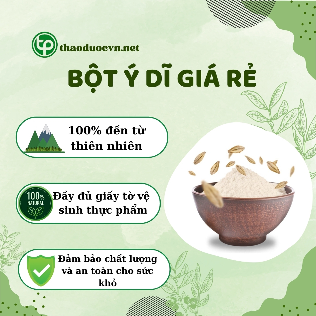 Chính sách ưu đãi khi mua bột ý dĩ giá rẻ Tấn Phát