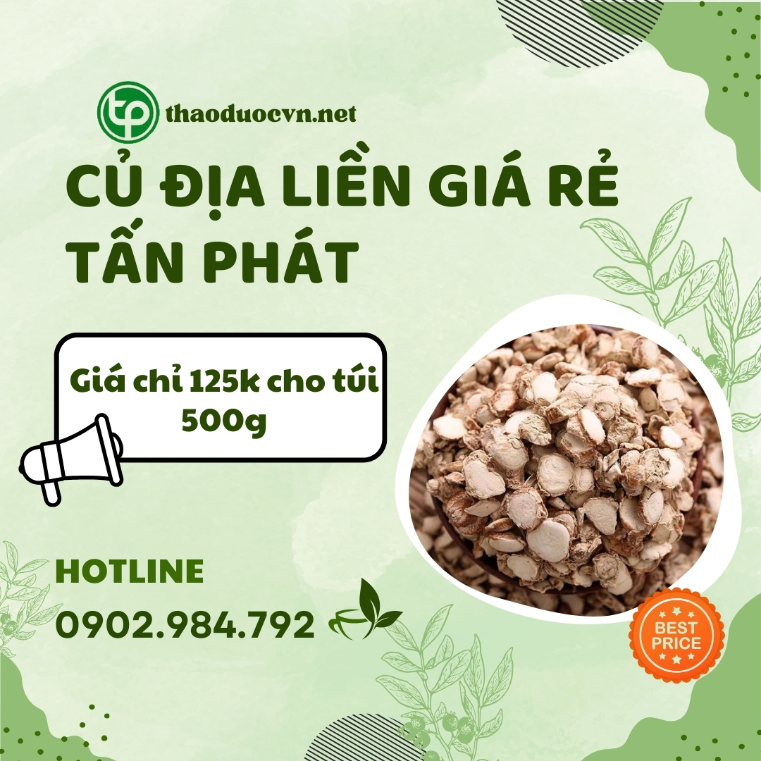 Sản phẩm củ địa liền giá rẻ tại HCM