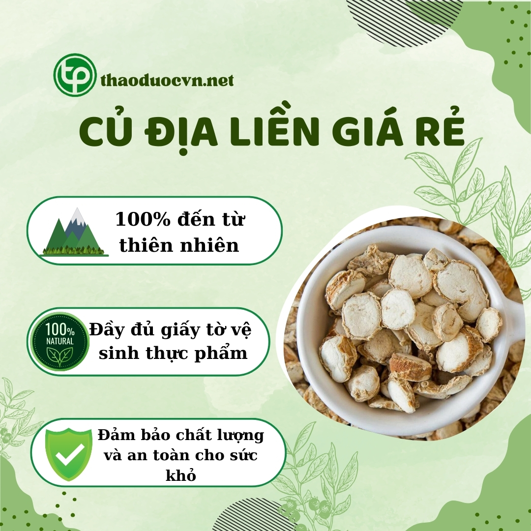 Cam kết khi mua củ địa liền giá rẻ tại Tấn Phát