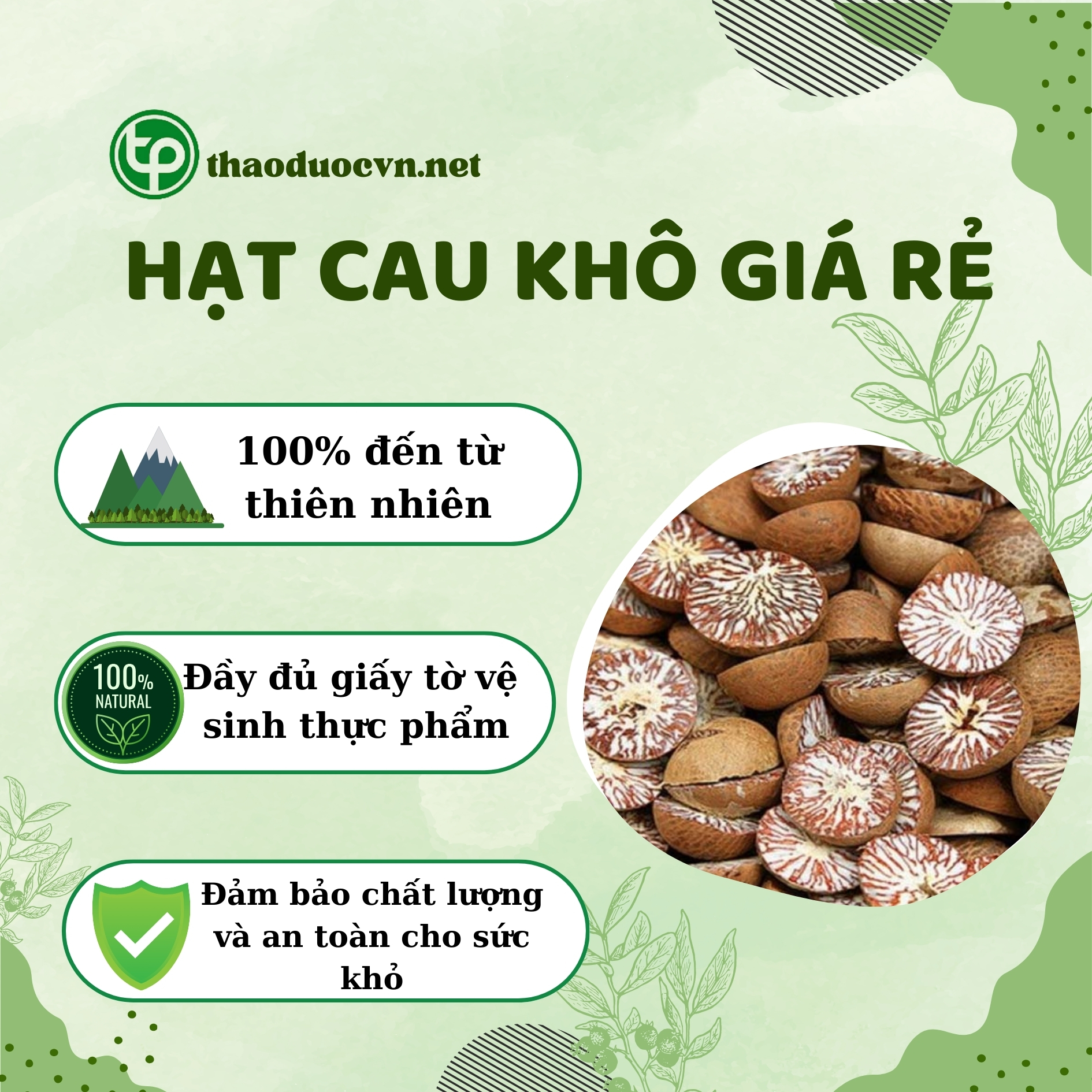 Tấn Phát là địa chỉ bán hạt cau khô giá rẻ tại TP.HCM