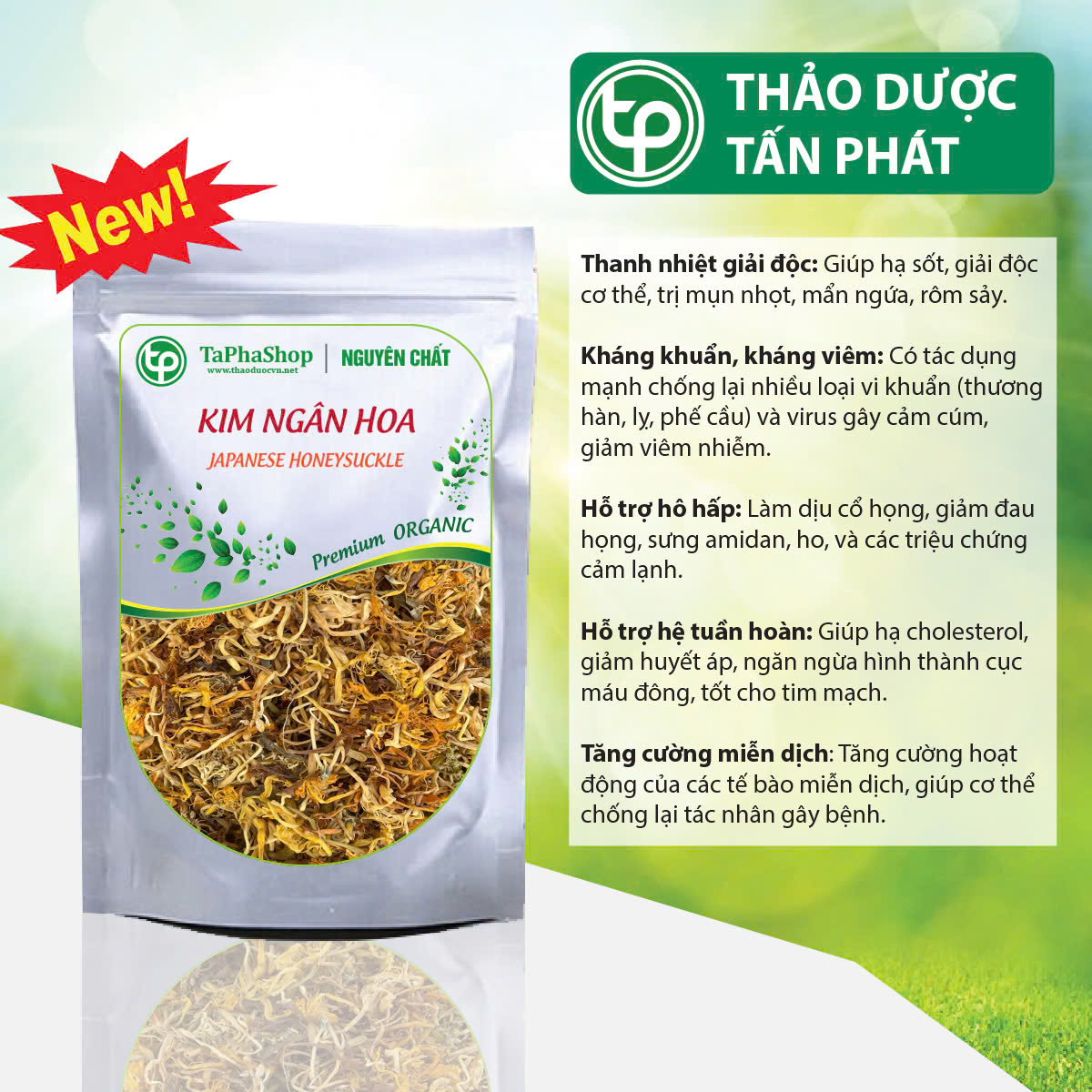 Kim ngân hoa sấy khô
