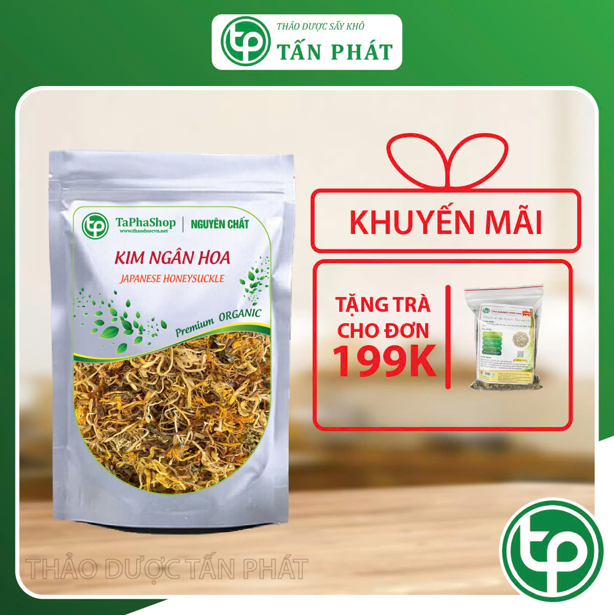 Tấn Phát cung cấp kim ngân hoa khô