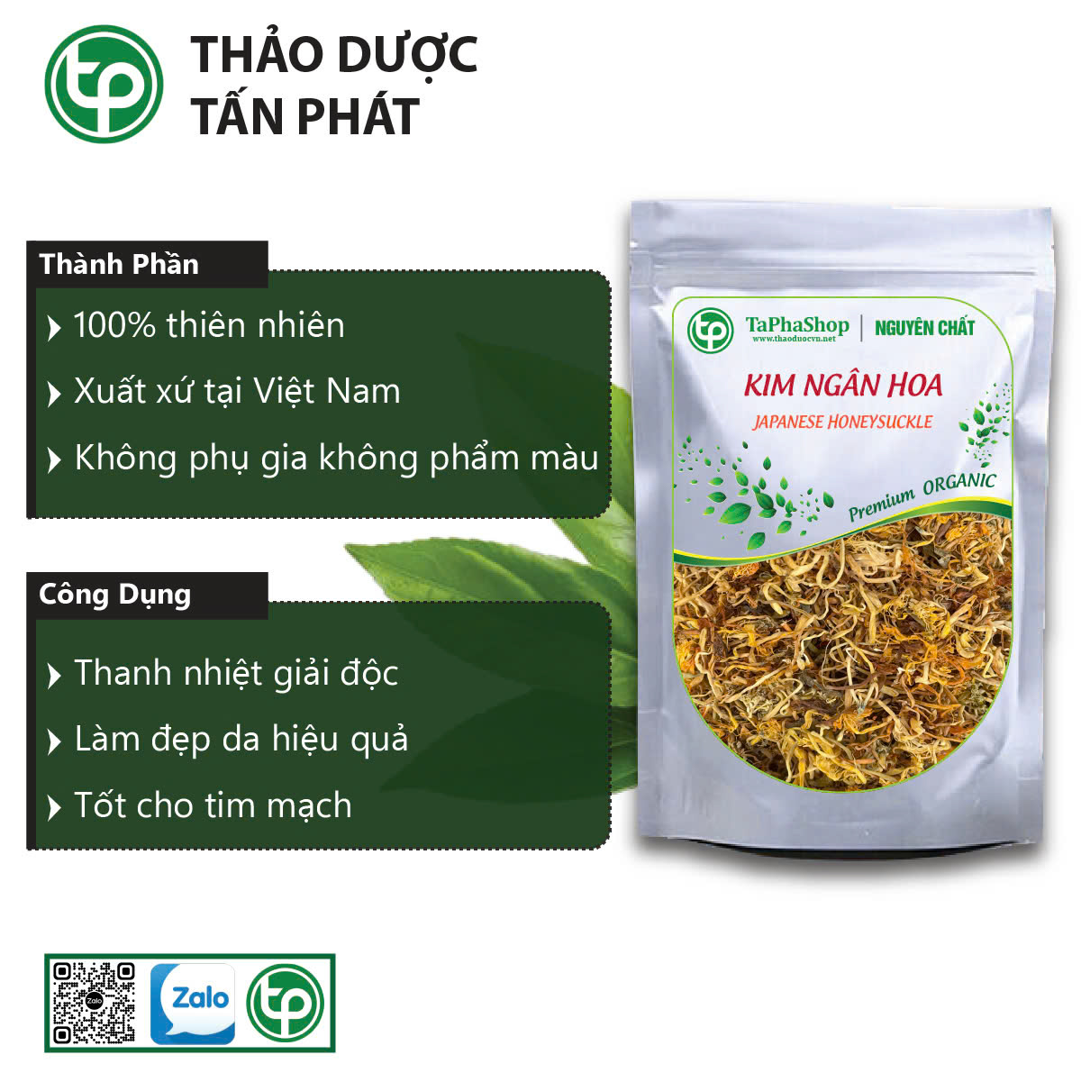 Kim ngân hoa sấy khô