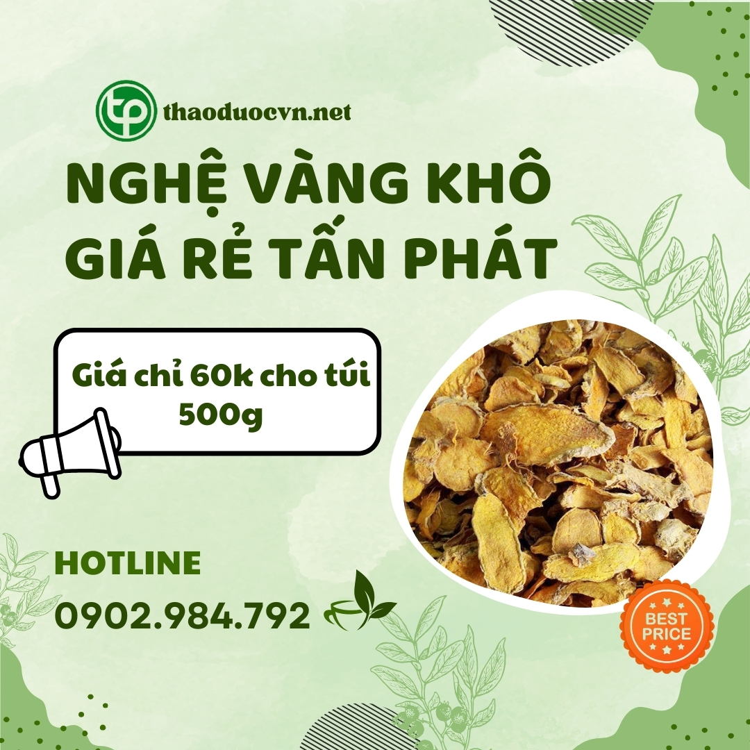 Sản phẩm nghệ vàng khô giá rẻ tại HCM