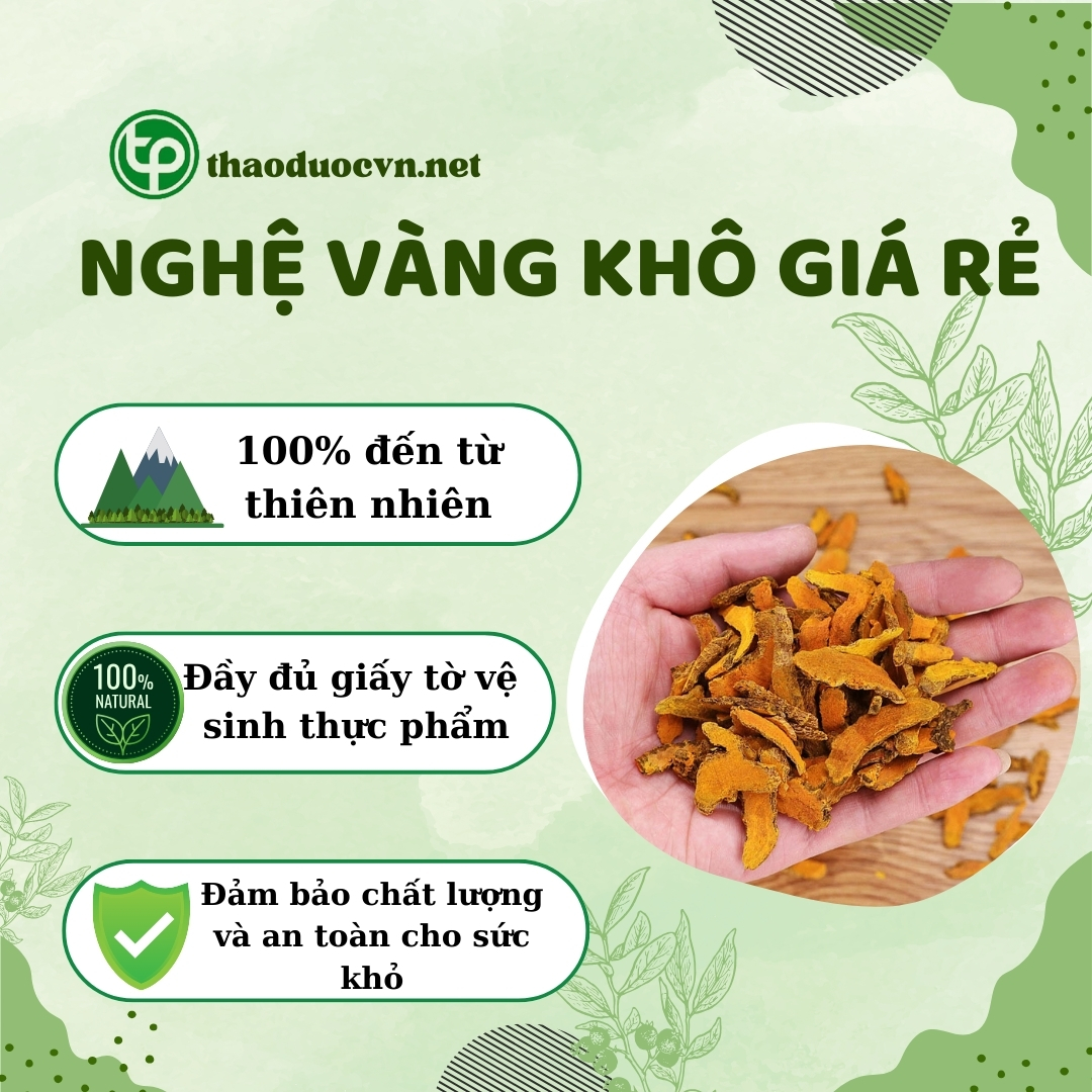 Chính sách ưu đãi khi mua nghệ vàng khô giá rẻ Tấn Phát
