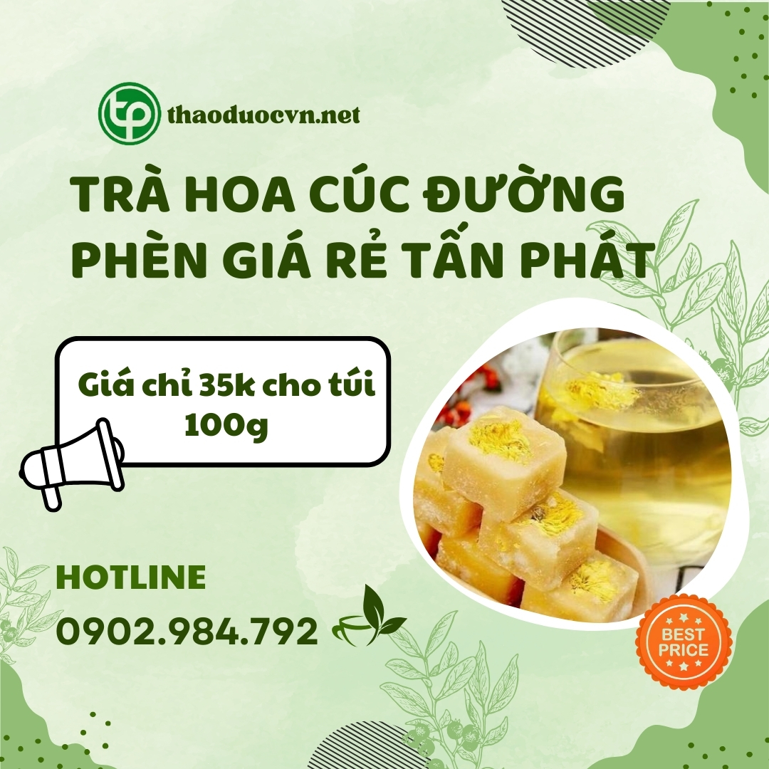 Nơi bán trà hoa cúc đường phèn giá rẻ tại HCM