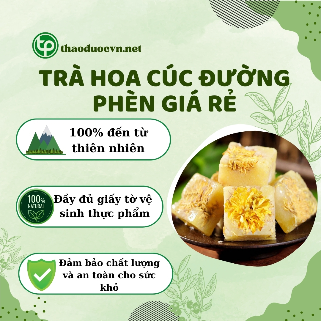 Tấn Phát là địa chỉ bán trà hoa cúc đường phèn giá rẻ tại TP.HCM uy tín