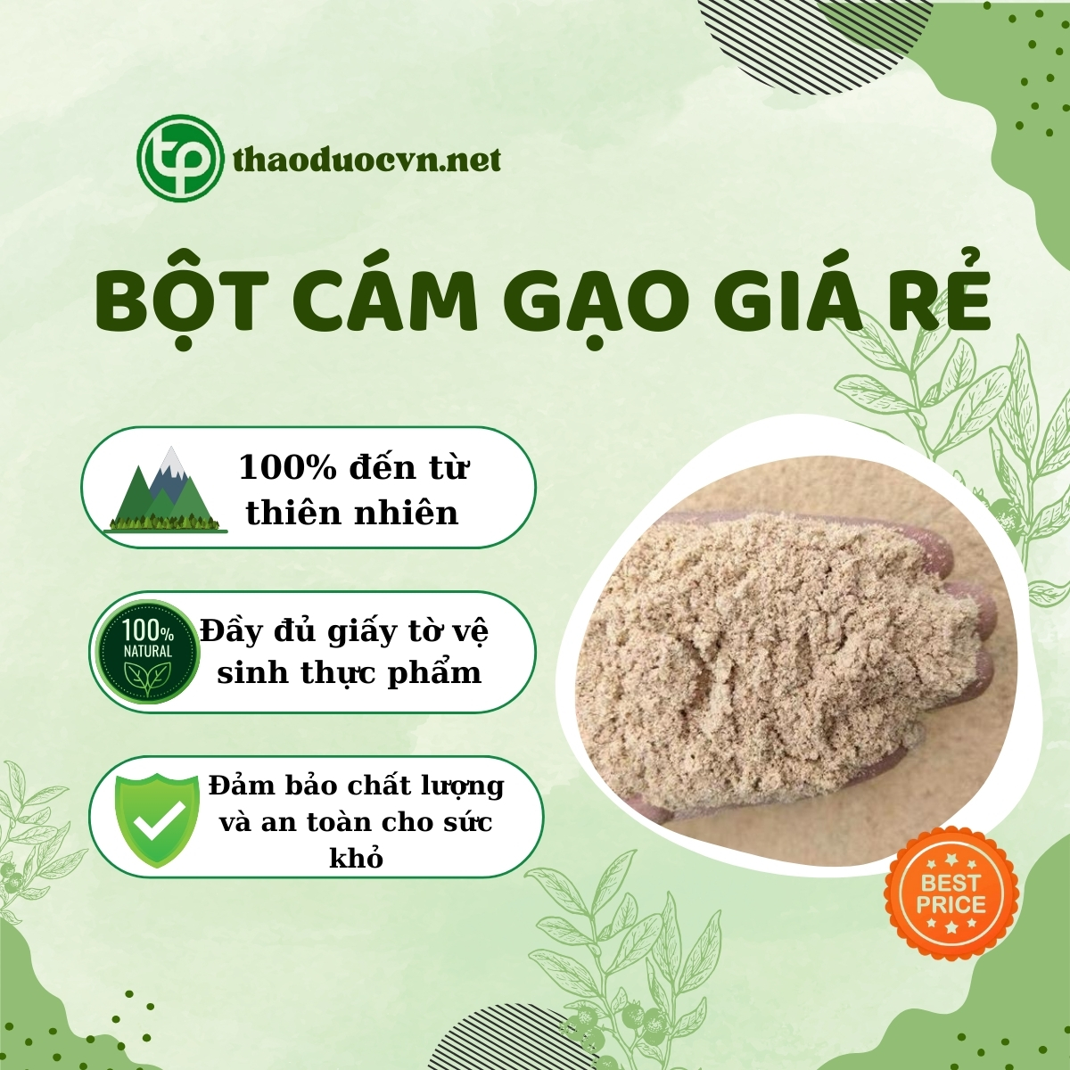 Tấn Phát là địa chỉ bán bột cám gạo giá rẻ tại TP.HCM uy tín