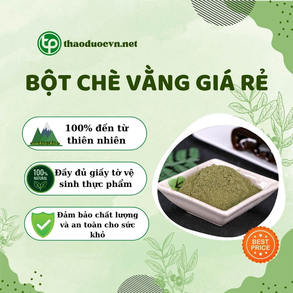 Cam kết khi mua bột chè vằng giá rẻ tại Tấn Phát