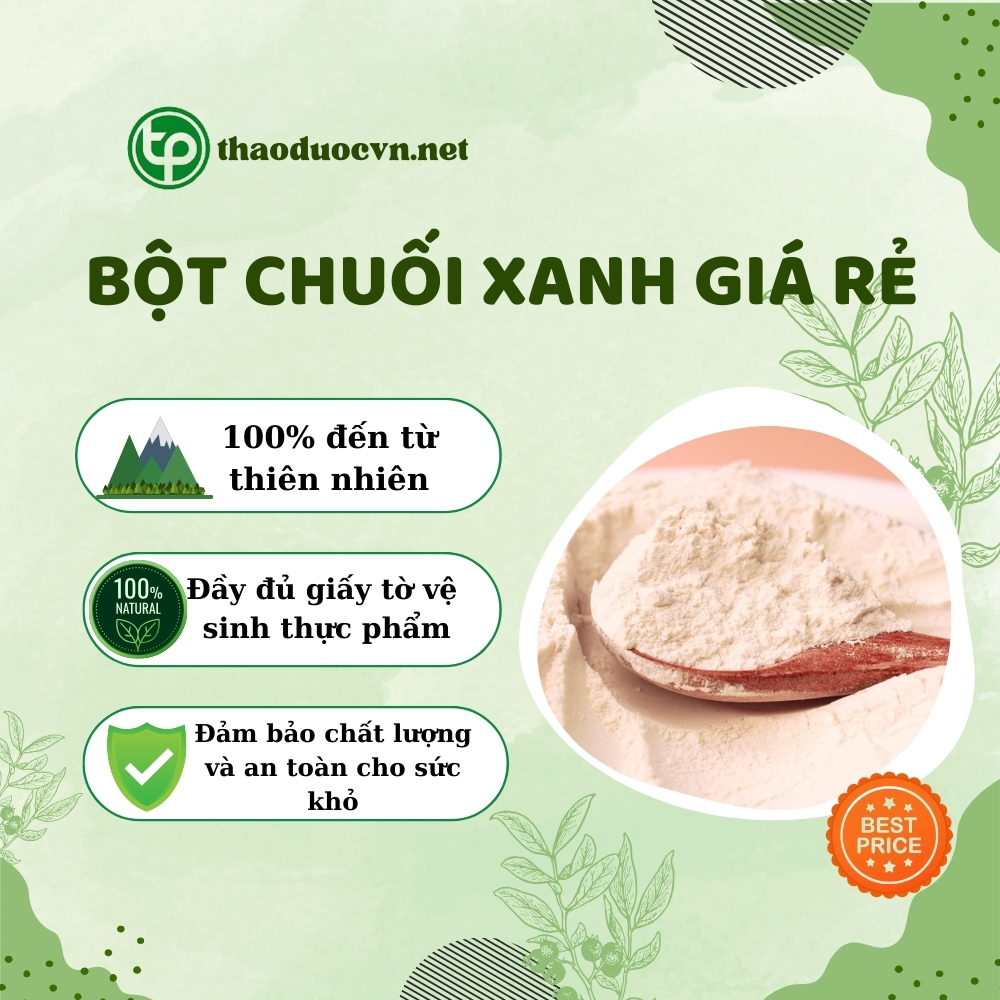 Cam kết khi mua bột chuối xanh giá rẻ tại Tấn Phát