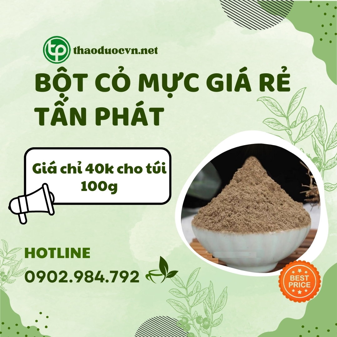 Mua bột cỏ mực giá rẻ tại HCM