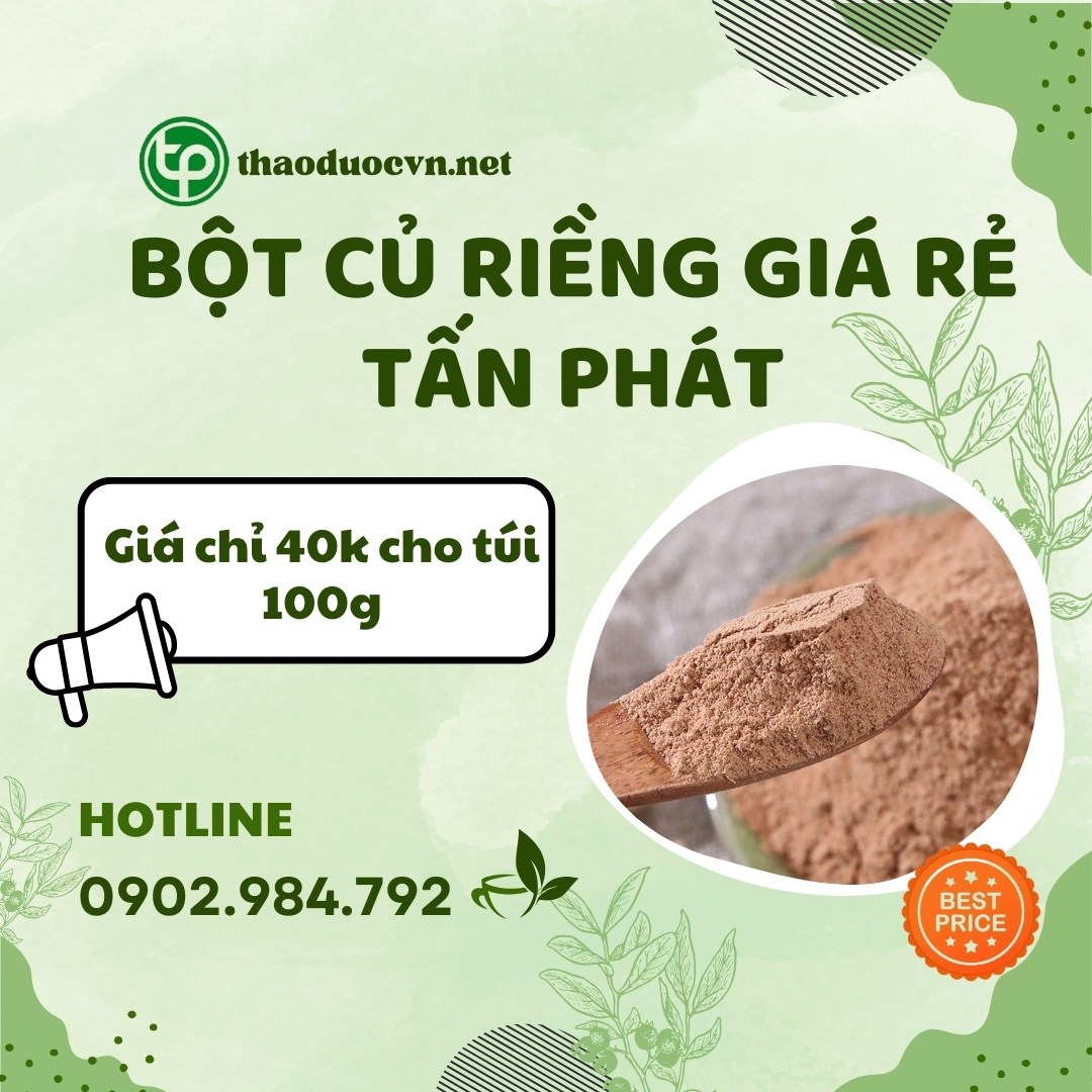 Mua bột củ riềng giá rẻ tại HCM