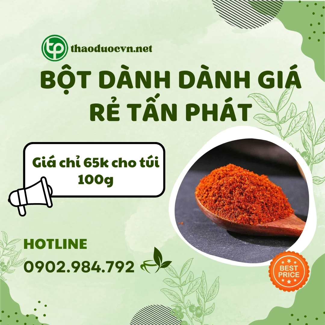 Mua bột dành dành giá rẻ tại HCM