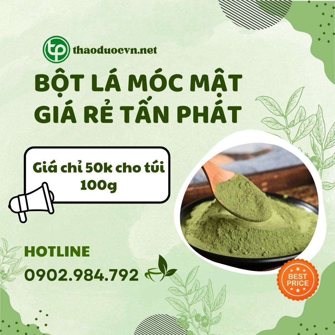 Mua bột lá móc mật giá rẻ tại HCM