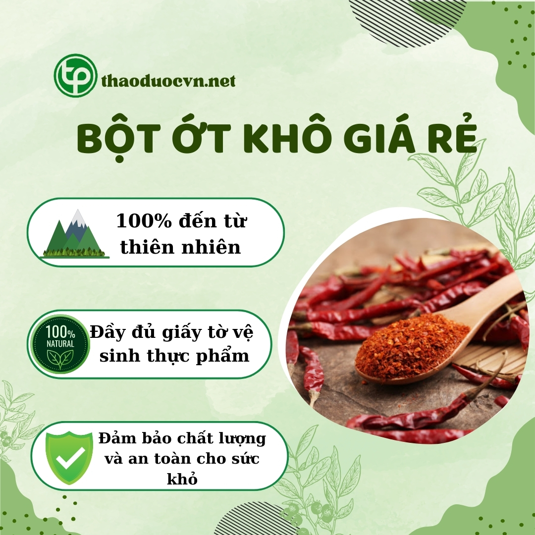 Chính sách ưu đãi khi mua bột ớt khô giá rẻ tại Tấn Phát