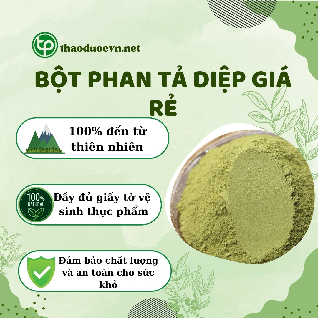 Cam kết khi mua bột phan tả diệp giá rẻ Tấn Phát