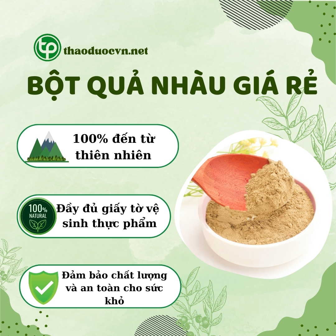 Chính sách ưu đãi khi mua bột quả nhàu giá rẻ tại Tấn Phát