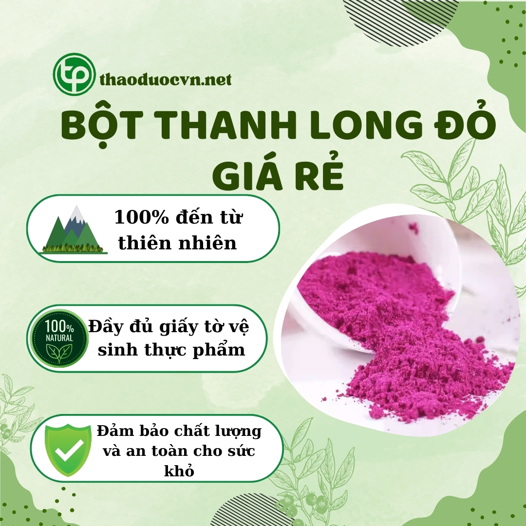 Tấn Phát là địa chỉ bán bột thanh long đỏ giá rẻ tại TP.HCM uy tín