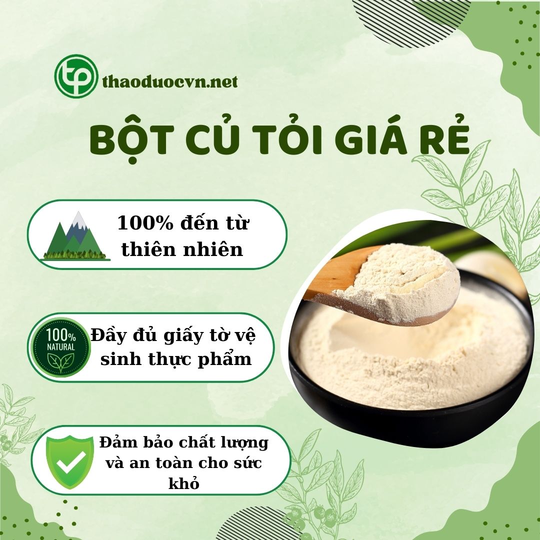 Chính sách ưu đãi khi mua bột củ tỏi giá rẻ tại Tấn Phát