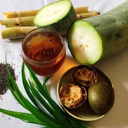 Không dụng trà bí đao thay nước lọc