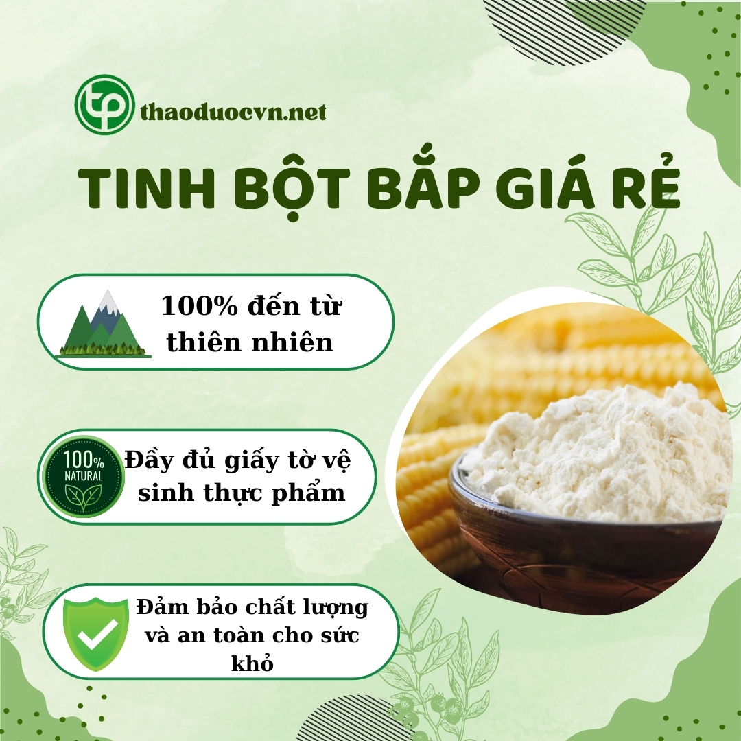 Cam kết khi mua tinh bột bắp giá rẻ tại Tấn Phát