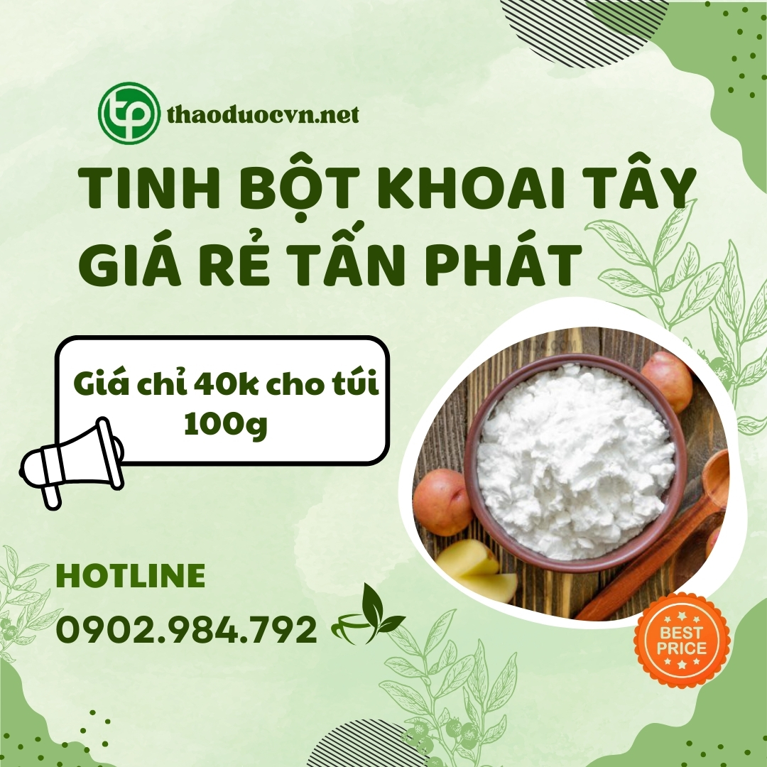 Nơi nào bán tinh bột khoai tây giá rẻ tại HCM ?