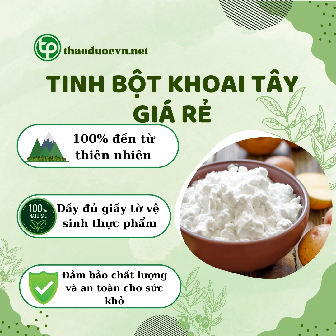 Cam kết khi mua tinh bột khoai tây giá rẻ tại Tấn Phát