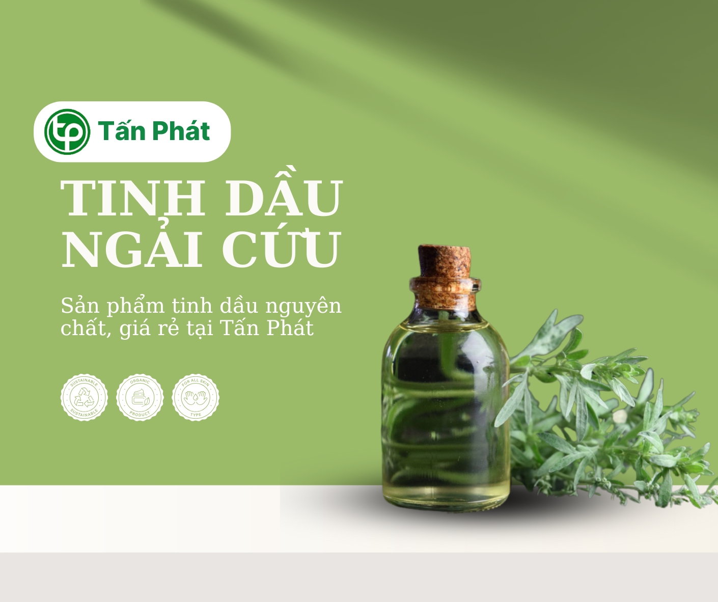 Cam kết khi mua tinh dầu ngải cứu giá rẻ tại Tấn Phát