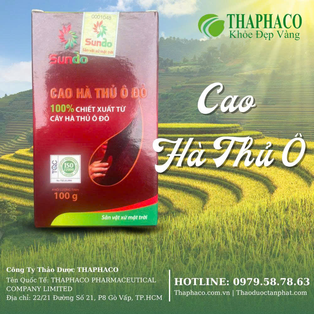 Cao hà thủ ô mẫu mới tại TP.HCM