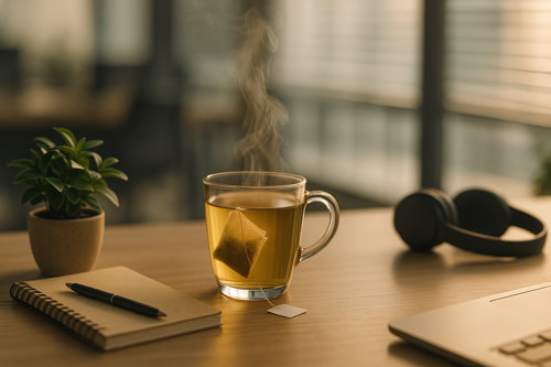Cách dân công sở giúp giảm stress với trà túi lọc dây thìa canh