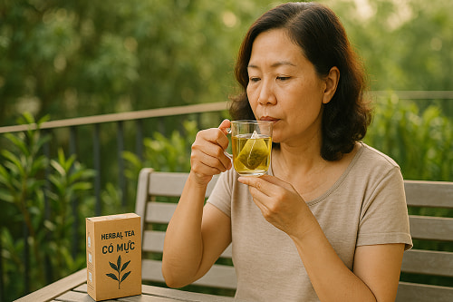 Lưu ý khi dùng trà cỏ mực cho người sỏi thận