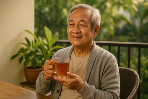 Lưu ý khi dùng trà túi lọc lá đơn đỏ