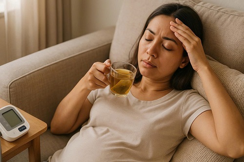 Người huyết áp thấp và trà túi lọc cỏ mực
