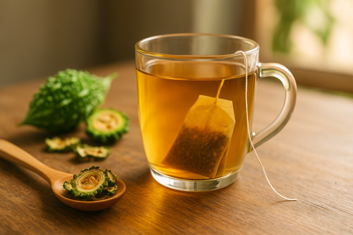 Lưu ý khi dùng trà túi lọc khổ qua rừng ngăn ngừa tiểu đường