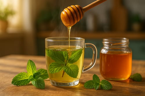 Lưu ý khi dùng trà bạc hà mật ong