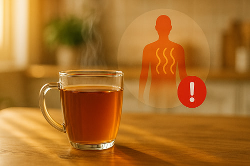Lưu ý khi dùng trà cam thảo giảm nóng trong