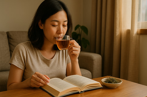 Bí quyết sống khỏe cùng trà túi lọc cỏ mực Thảo Dược Tấn Phát